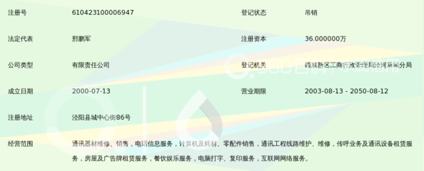 泾阳县网元通讯服务有限责任公司